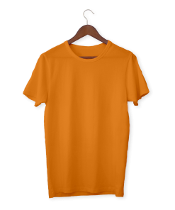 Orange Color Cotton T-Shirt For Men